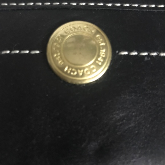 Coach Brown Canvas Leather Sig C Corner Zip Wristlet Mini Pouch - Picture 16 of 16